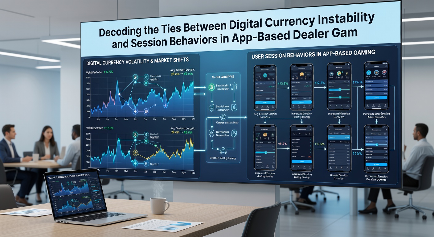 Datenvisualisierung zu Sitzungslängen und Kryptoschwankungen in Live-Dealer-Apps