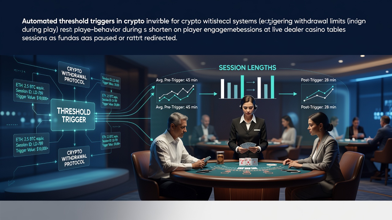Krypto-Auszahlungsschwellen beeinflussen Live-Dealer-Sitzungen in Online-Casinos