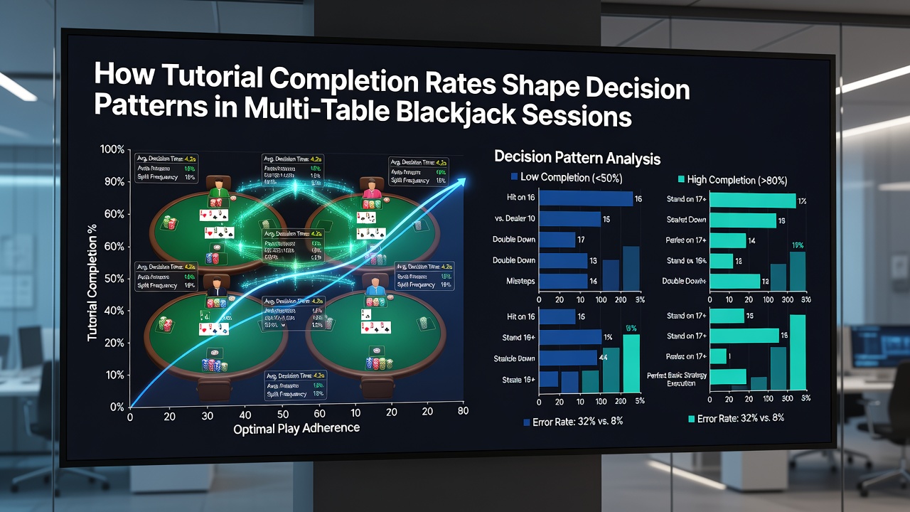 Darstellung von Entscheidungsmustern in Multi-Table-Blackjack