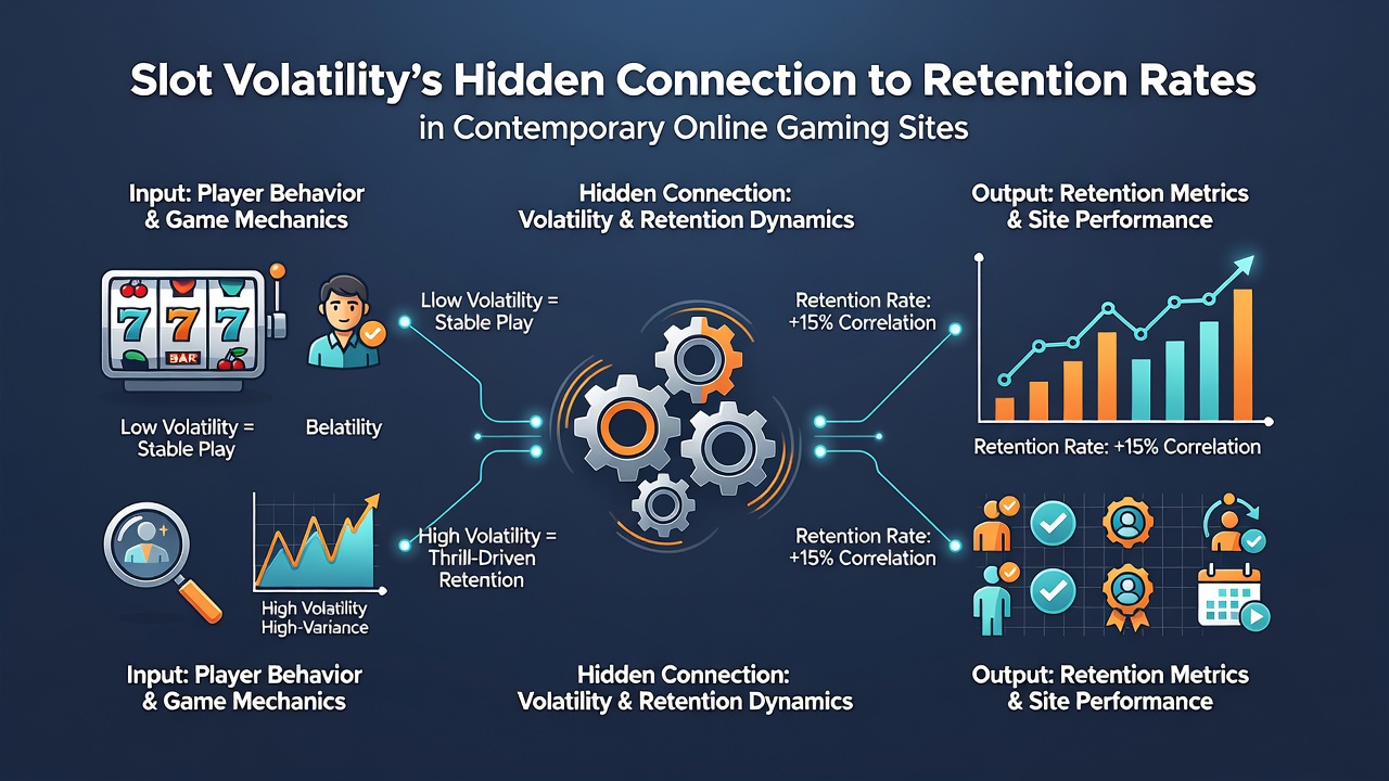 Datenvisualisierung zu Volatilitätseinflüssen auf Casino-Retention