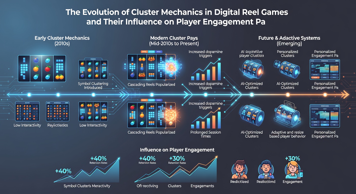 Einfluss von Cluster-Mechaniken auf Spieler-Engagement mit Darstellung von Gewinnmustern und Verhaltensdaten